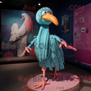 Teal Flamingo mascot...