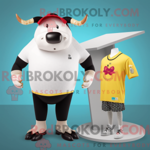 Creme Jersey Cow maskot...