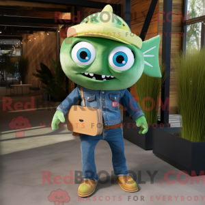 Postava maskota Green Fish...