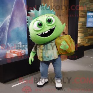 Postava maskota Green Fish...