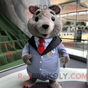Gray Capybara mascot...