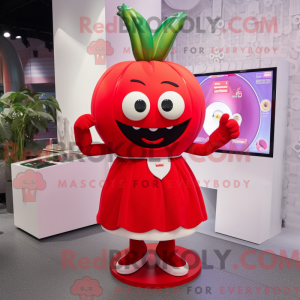 Red Turnip-mascottekostuum...