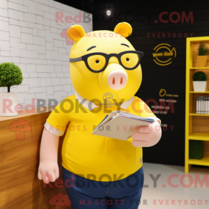 Lemon Yellow Sow mascot...