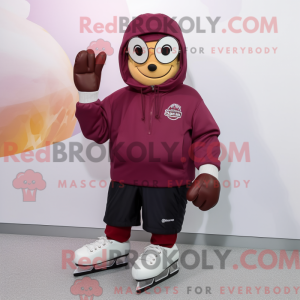 Maroon Pair Of Ice Skates...