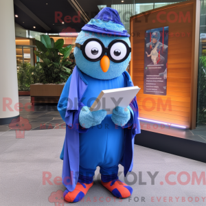 Blue Mandarin mascot...