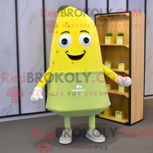 Postava maskota citrónově...