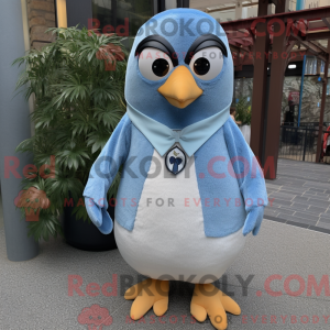 Sky Blue Penguin mascot...