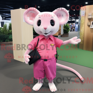 Pink Dormouse mascot...