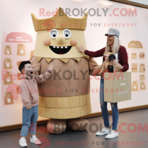 Postava maskota béžového...