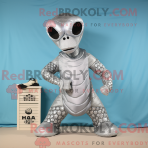 Silver Hydra mascot costume...