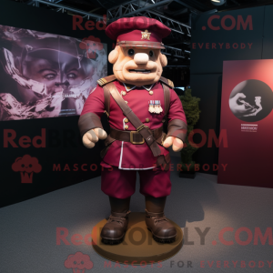 Maroon Commando Maskottchen...