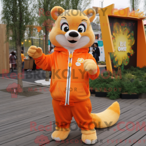 Orange Marten mascot...