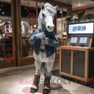 Gray Mare mascot costume...