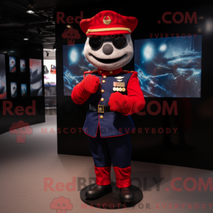 Red Navy Soldier maskot...