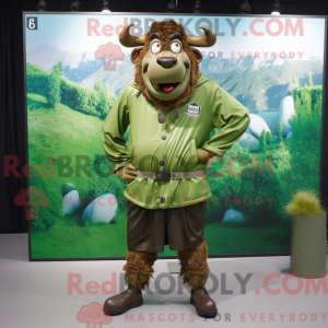 Oliven Minotaur maskot...