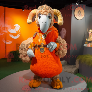 Orange Ram Maskottchen...