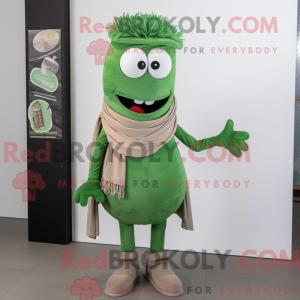 Green Ray mascot costume...