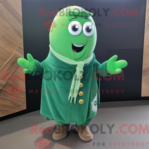 Green Ray mascot costume...