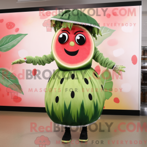 Oliven vannmelon maskot...