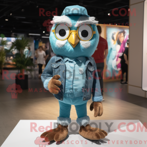 Postava maskota Teal Owl...