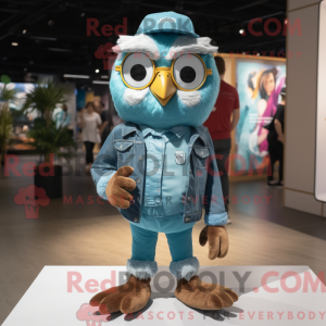 Teal Owl máscara de máscara...