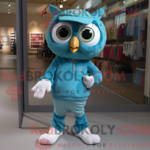 Disfraz de mascota Teal Owl...