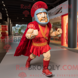 Red Roman Soldier mascot...