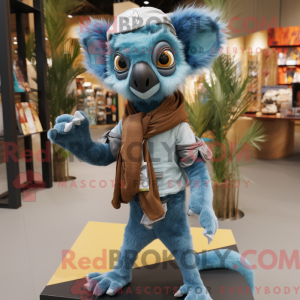 Sky Blue Lemur mascot...