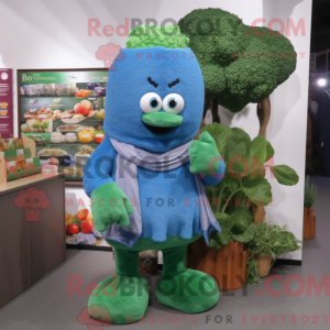 Blue Broccoli mascot...