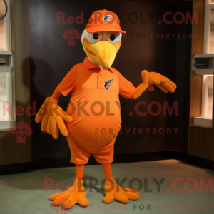 Orange Archaeopteryx maskot...