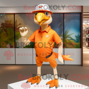 Orange Archaeopteryx maskot...