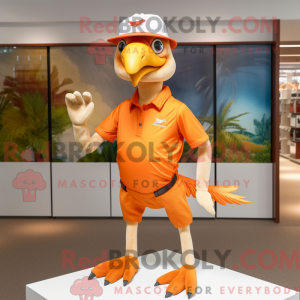 Orange Archeopteryx mascot...