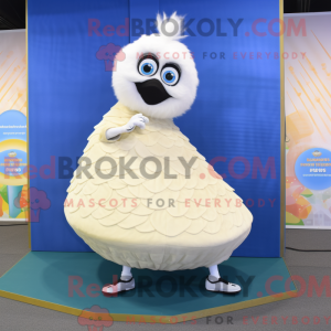 Cream Peacock maskot...