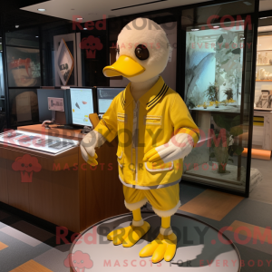 Gul gæs maskot kostume...