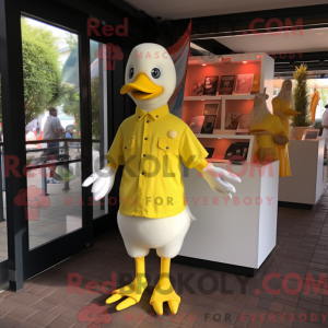 Gul gæs maskot kostume...