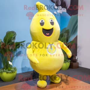 Yellow Pear mascot costume...