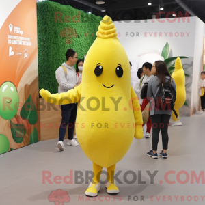 Yellow Pear mascot costume...