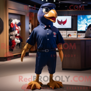 Navy Fasan maskot kostume...