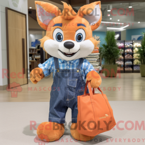 Orange Fox Maskottchen...