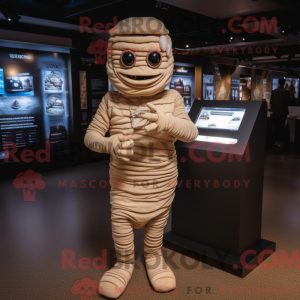 Tan Mummy-mascottekostuum...