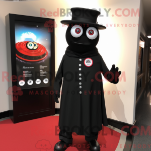 Sort Cyclops maskot kostume...