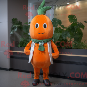 Orange Beet mascot costume...