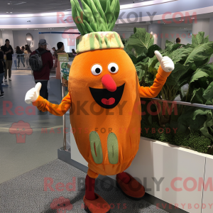 Orange Beet Maskottchen...