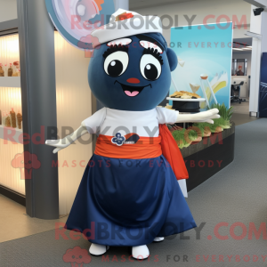 Navy Sushi maskot kostume...