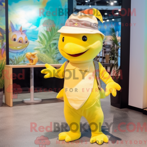 Yellow Axolotls mascot...