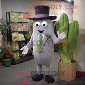 Gray Celery mascot costume...