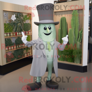 Gray Celery mascot costume...