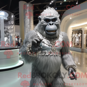 Silver Gorilla mascot...