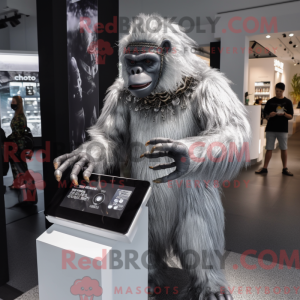 Silver Gorilla mascot...