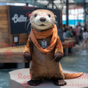 Rust Otter-maskotdraktfigur...